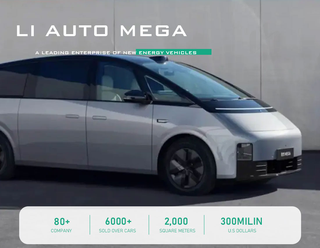 Official 0-100km/h Acceleration Time s 5.5 2024 Lixiang Mega Ultra Pure 700km Electric Car MPV 4WD 5-Door 7-Seater Xiang Li Auto Mega