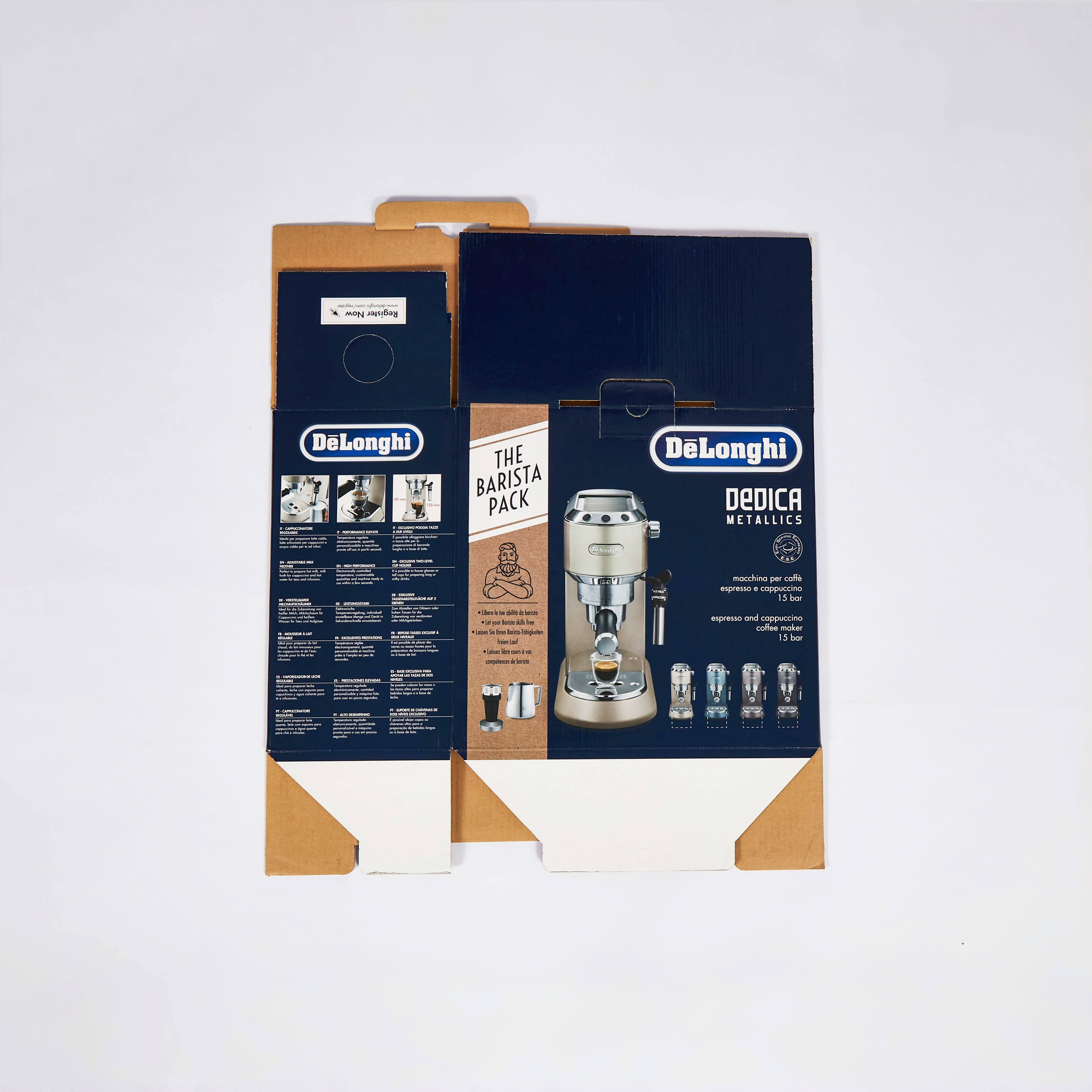 Custom Printed Design Corrugated Paper Box Coffe Machine Packaging Foldable Box