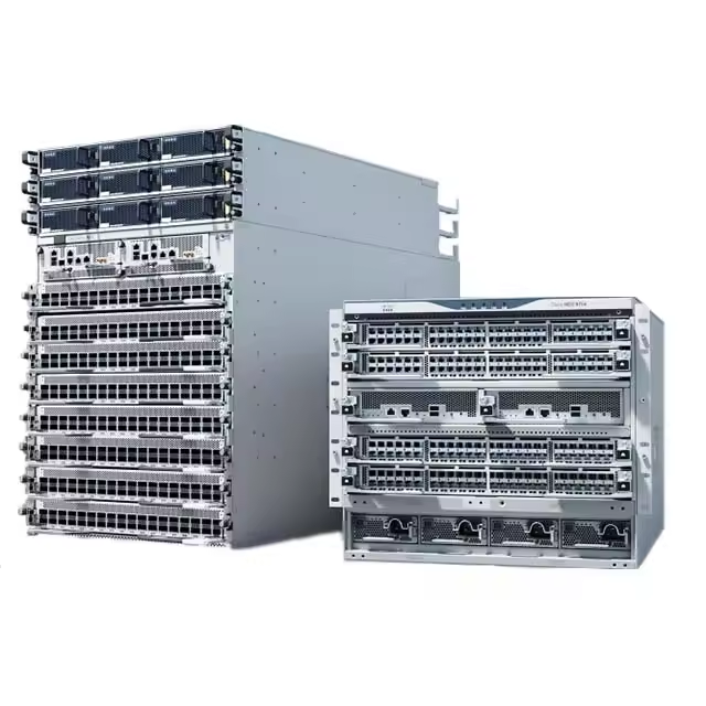 9300 Series Network Switch N9K-C9336C-FX2 with 128 GB SSD Drive and Stackable Design