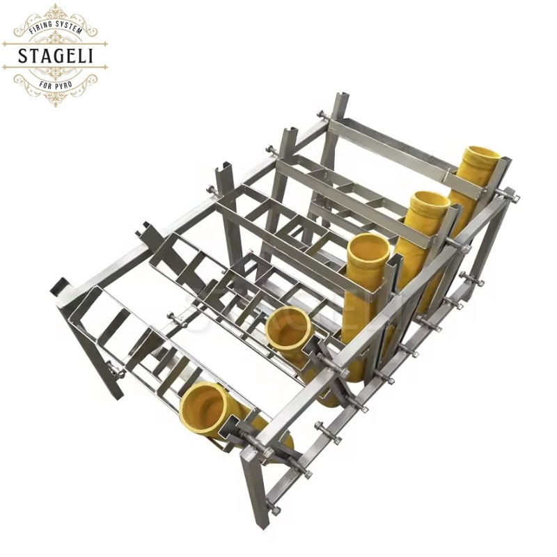 50 Shots Pyrotechnic Professional Fireworks Racks Fireworks Display Rack