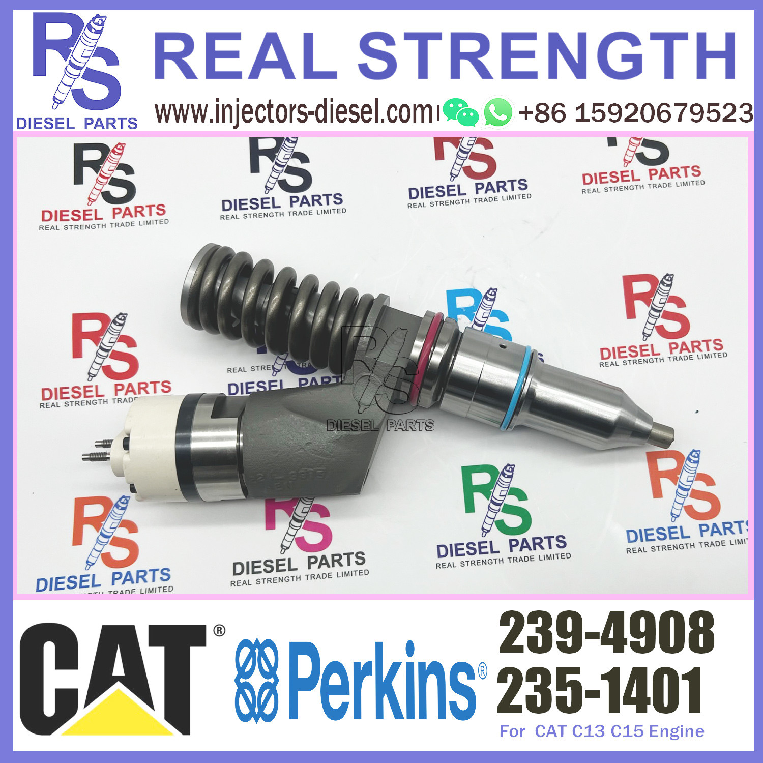 3406E Engine Perkins Diesel Injector 253-0619 10R-7232 239-4908 For Caterpillar