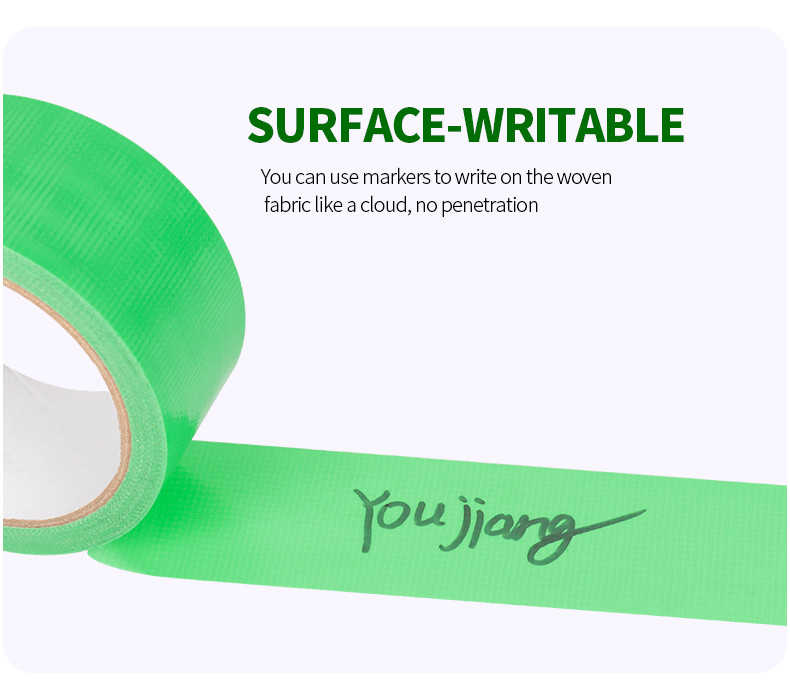 Industrial Grade PE Cloth Tape Temperature Resistance Moisture Resistance Tear Without Leaving Marks