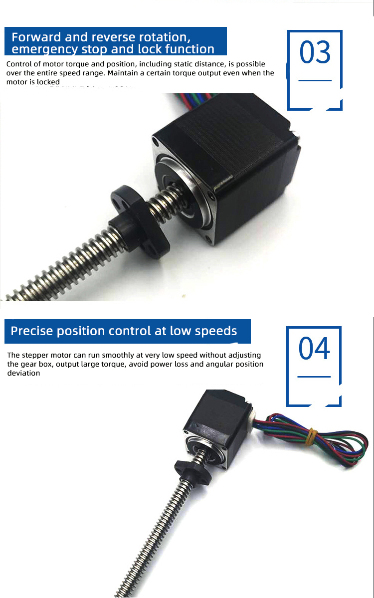 Faradyi Custom Factory Price Threaded Shaft Lead Screw Hybrid Stepper Motor With Nut 20mm Linear Stepper Motor