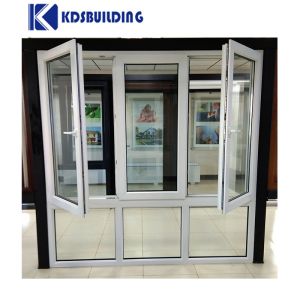 Custom Modern UPVC Swing Window House White Color PVC Casement Windows