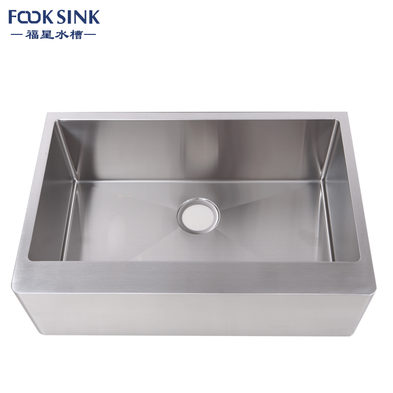 OEM Handmade Apron Stainless Steel Kitchen Sink With Lifetime Warranty / Laundry Room Sink