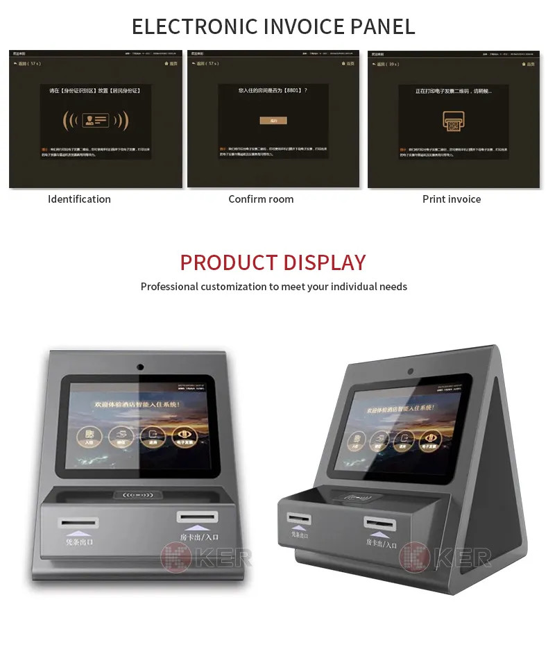 Windows Self Service Check In And Check Out Terminal Multifunction Self Service Terminal