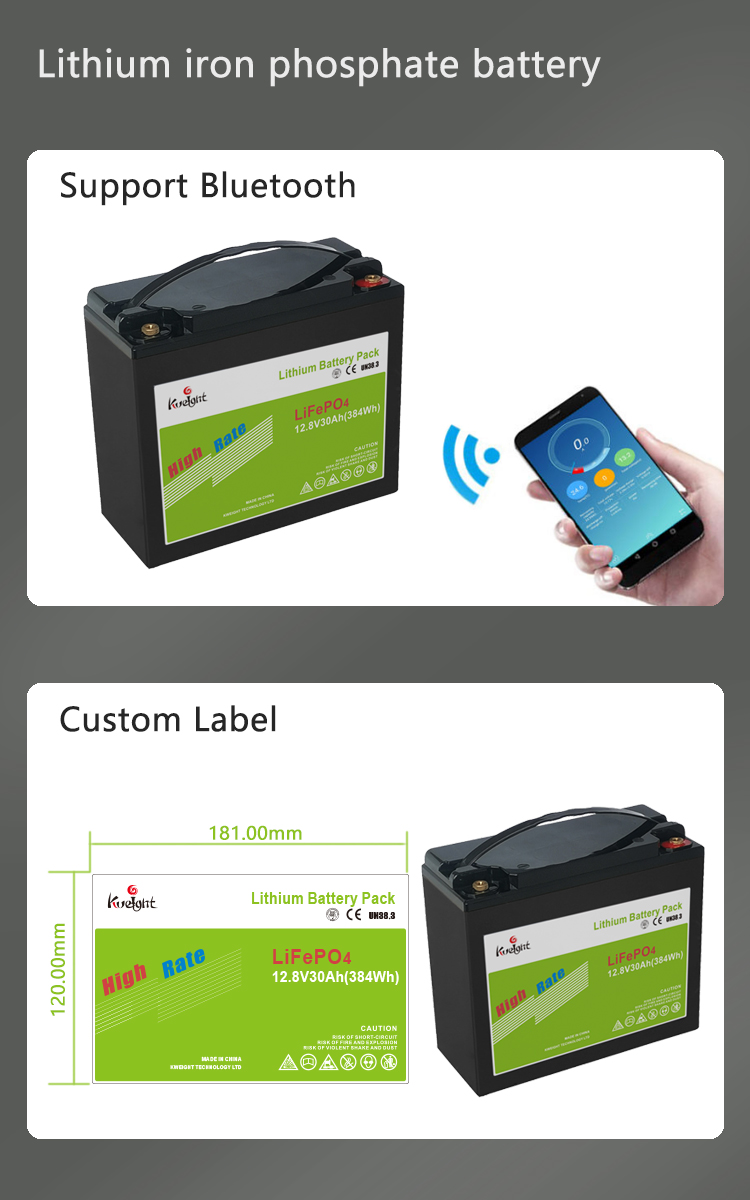 Lead Acid 12v 30ah Lithium Battery Power Lifepo4 For Emergency Street Light