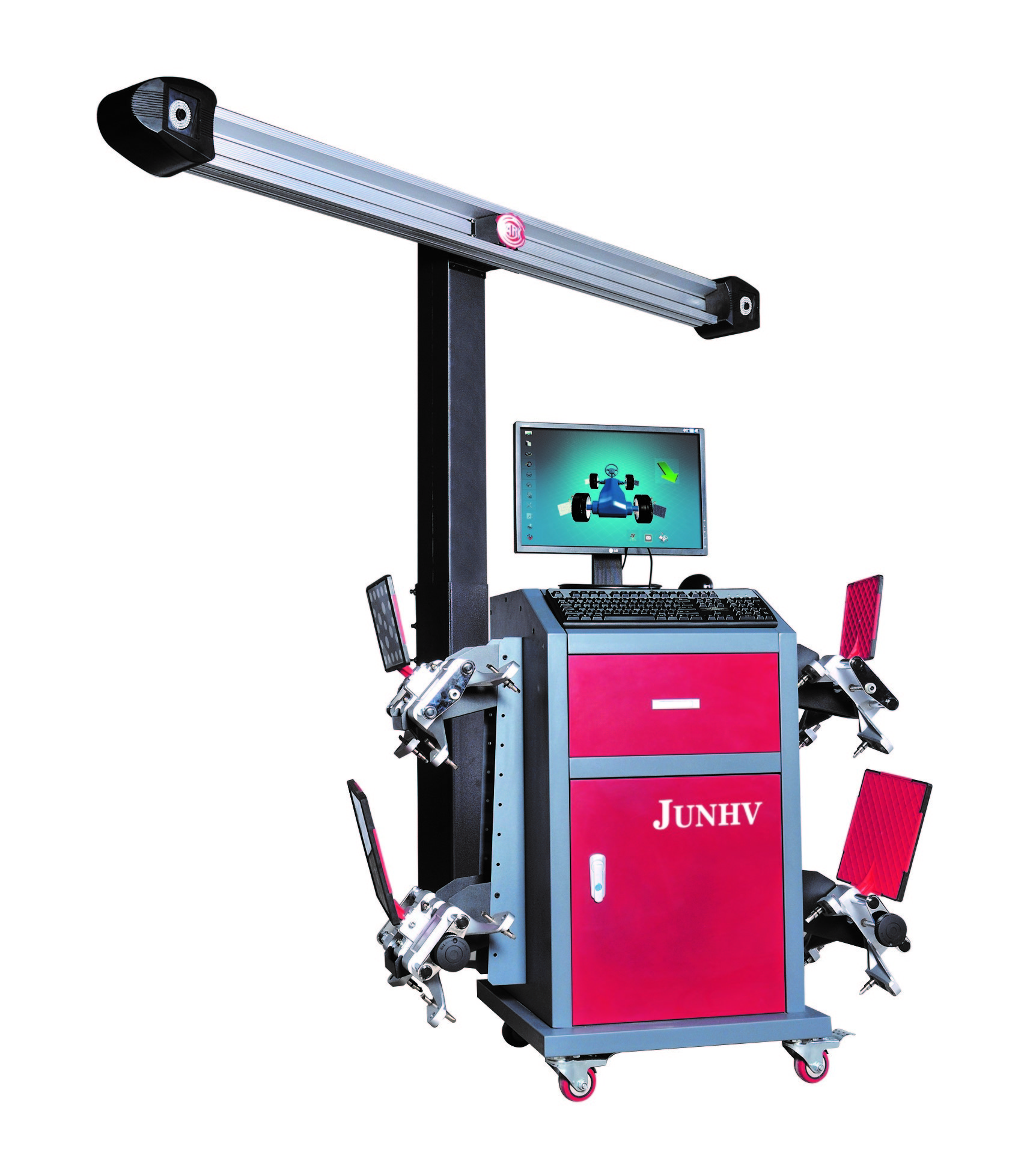 Auto Tool 3D Car Alignment 380V Fixed Beam With 2 Cameras Ink Printer