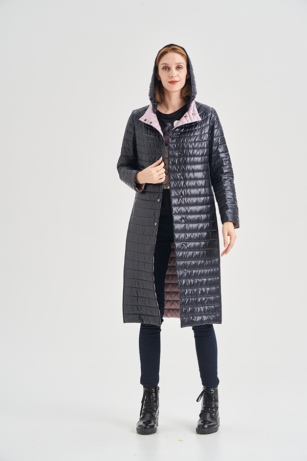 FODARLLOY Wholesale Ladies Warm Hooded Cotton-padded Clothes Women Slim Long Winter Jackets Women Coats