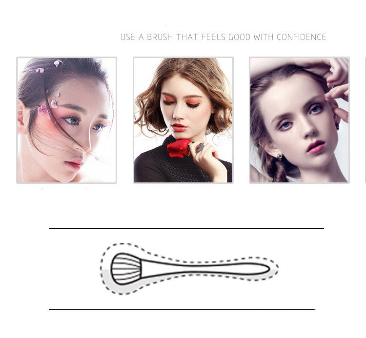 Attractive Appearance Professional Makeup Brushes For Powder Mineral Foundation