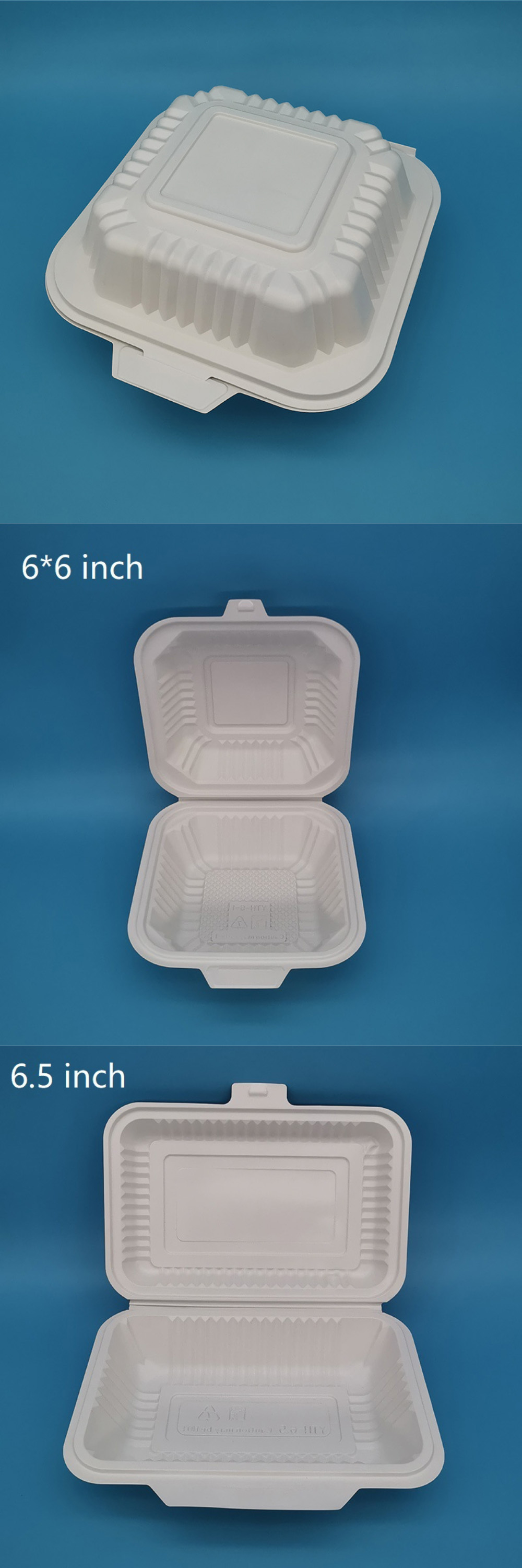 Microwave Safe Disposable Square Plastic Lunch Boxes for Food Storage and Transportation