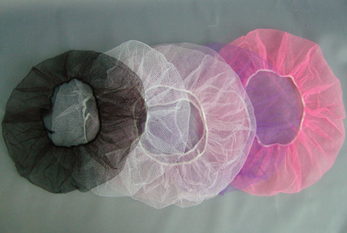 100% Nylon Cleanroom Consumables Disposable Mesh Cap Hair Net Cap For Food Service