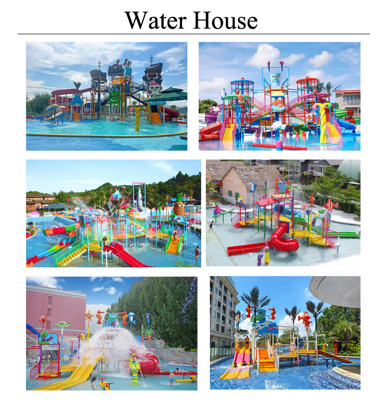 Customized Residential Water Park Equipment Swimming Amusement Park Anti UV