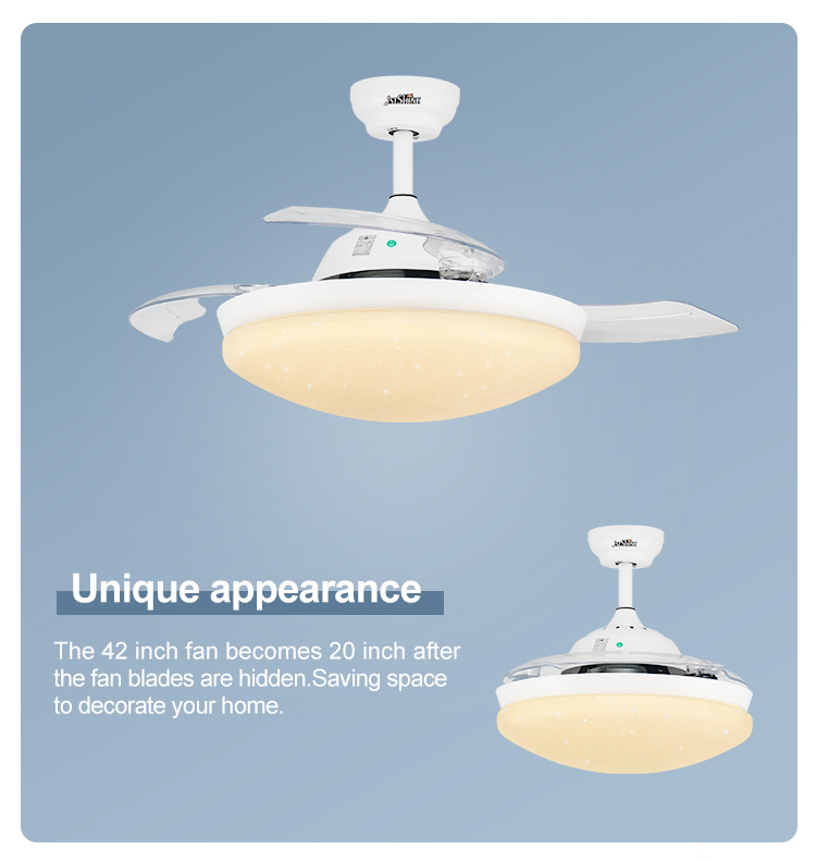 Invisible ceiling fan