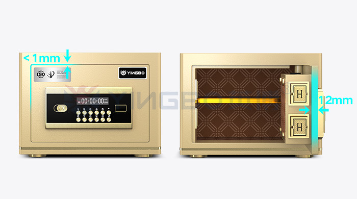 Dual Alarm Electronic Lock Office Safe Box Anti-Theft H250mm