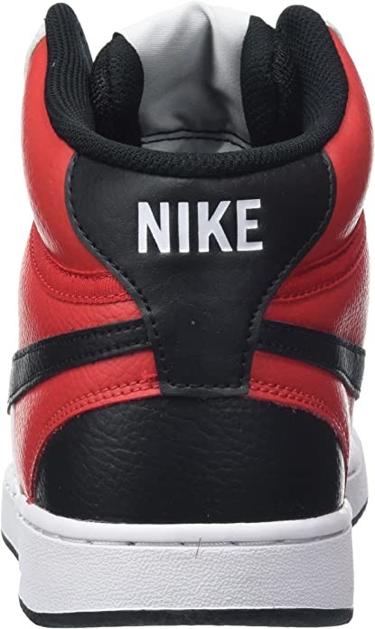 Mesh Lining Nike Court Vision Mid Men'S Sneakers Black White Red DM1186 600