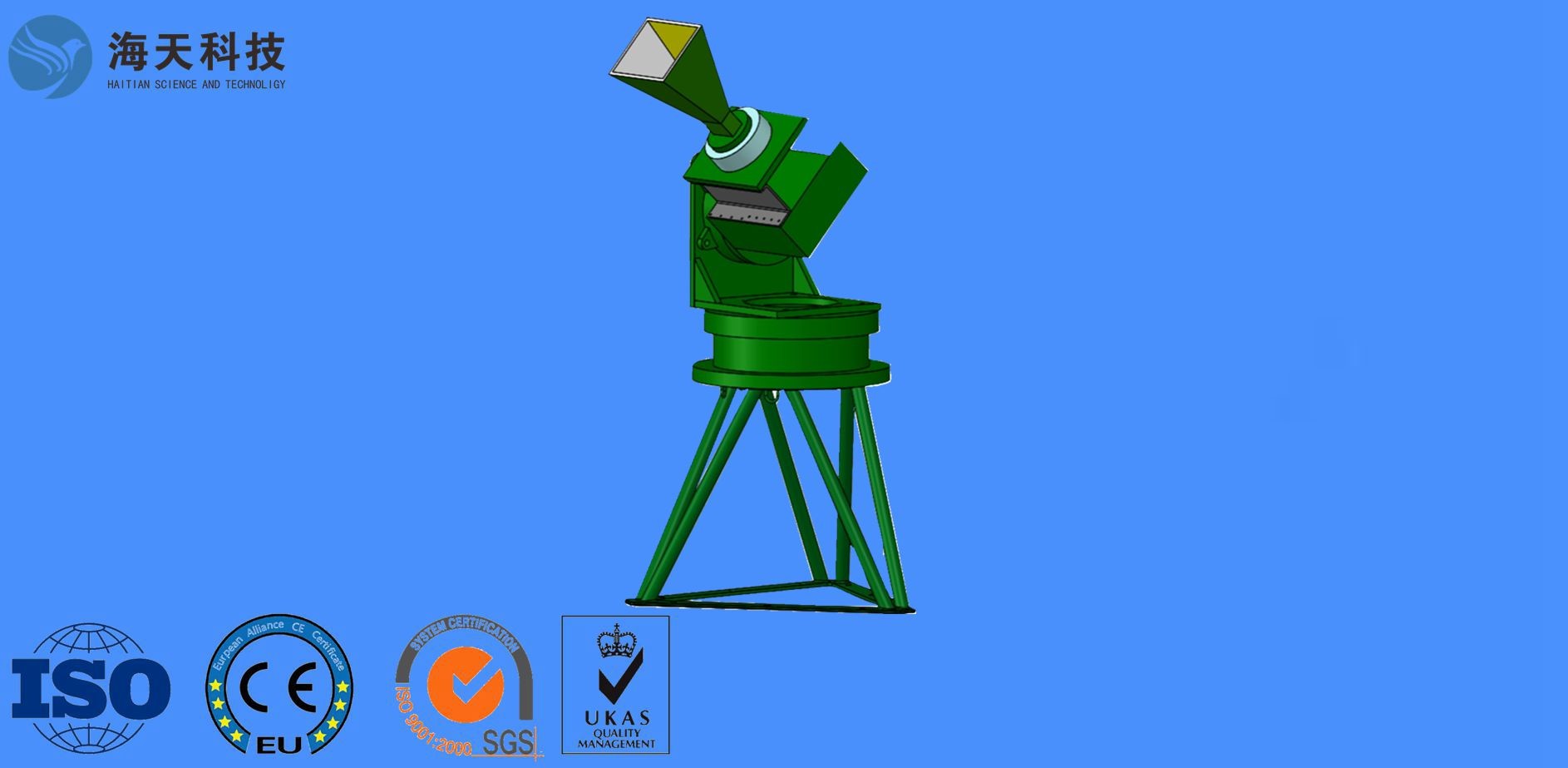 Automatic Tracking Radar Servo System 2 Axles 80KG