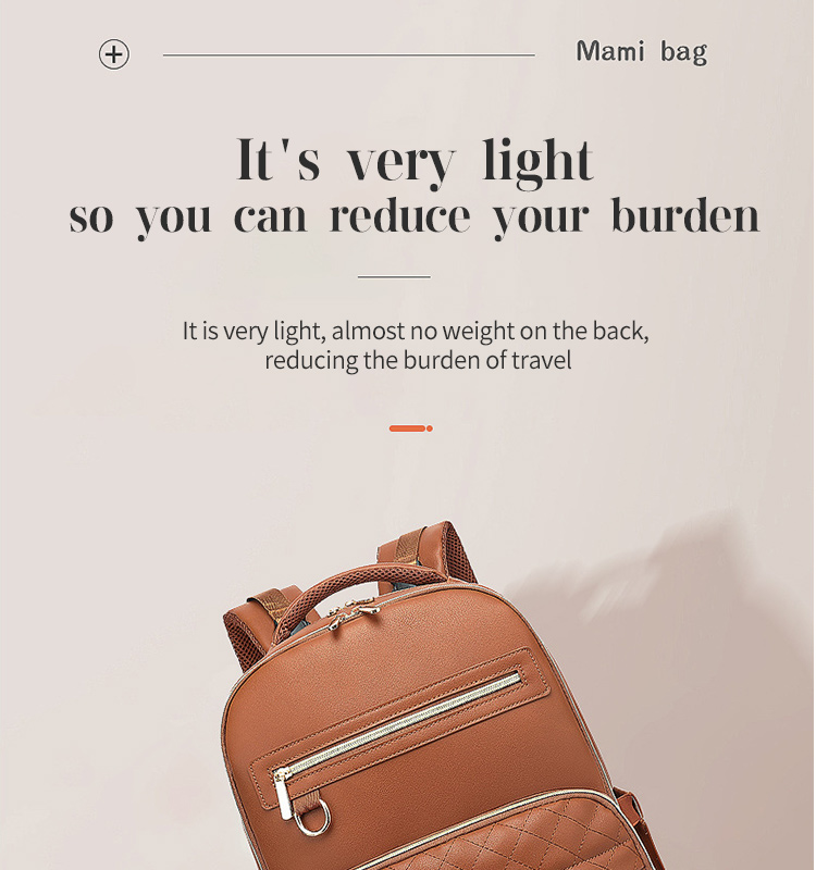 Factory Baby Diaper Bag Multi Function High Capacity Mummy Bag Changing Bag