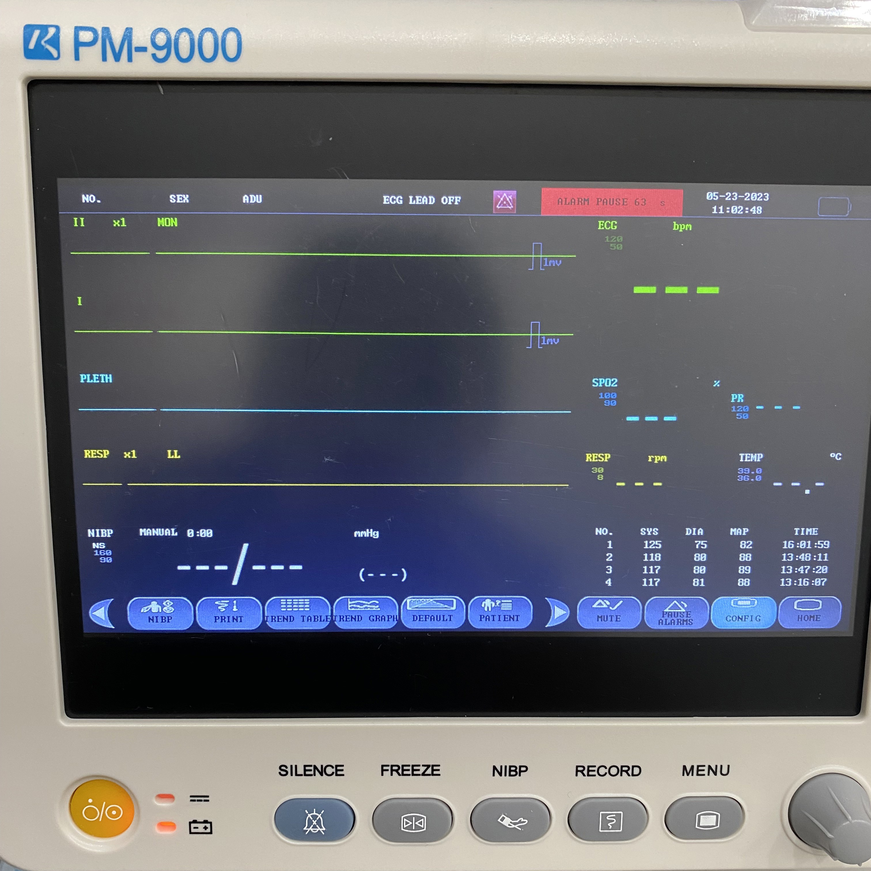 Hospital Emergency Multiparameter Monitor Mini Ambulance Patient Monitor