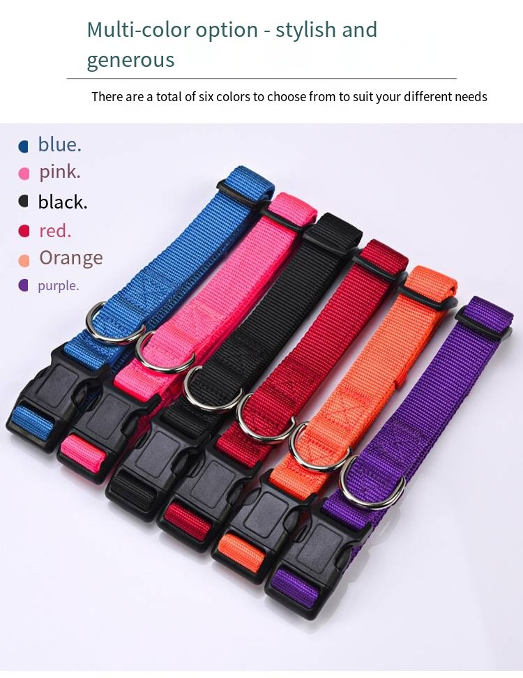 Pet Adjustable Leash And Diving Nylon Collar Anti-Escape Dog Walking Set