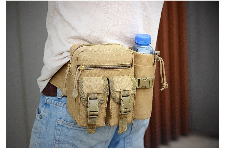 Fanny Pack Men'S Multi-Functional Sports Waterproof Small Fanny Pack Kettle Satchel Outdoor Riding Fishing Travel Kit