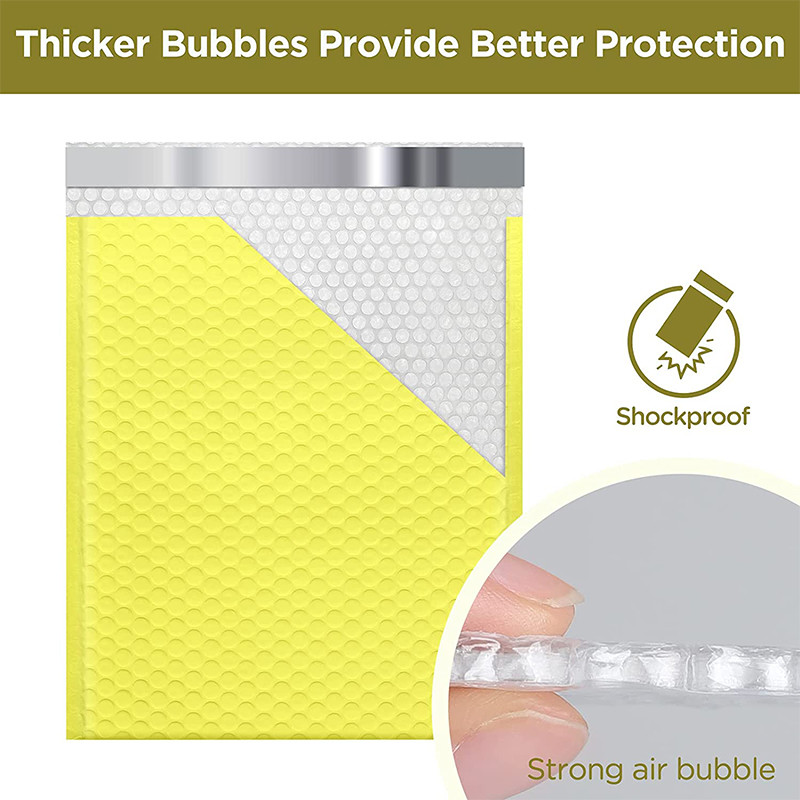 In-Stock Bubble Mailing Bag Custom Printing Logo Low MOQ 100PCS Multicolor Self Sealing for mail bag Shipping Packaging