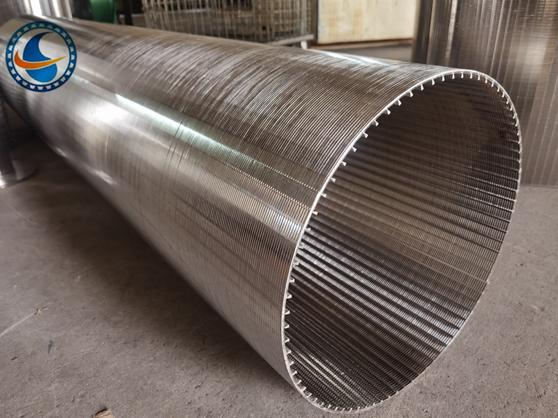 Ss 316l Wedge Wire Screen Basket Diameter 915mm Vee Profile