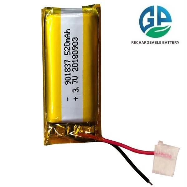 3.7v 520mah KC Approved Li Polymer Battery Battery 3.7V Mini Rechargeable