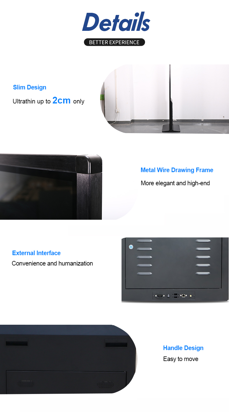 32 Inch LCD Floor Standing Digital Signage Display For Indoor