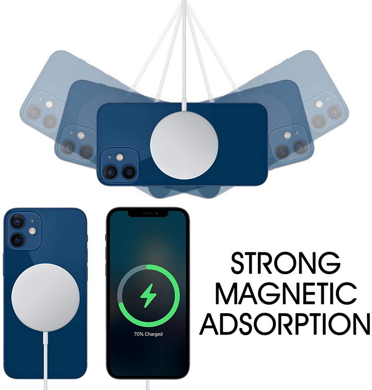 900Gs Magnetic Wireless Charger 15W MagSafe Charger Fast Charge For IPhone Devices