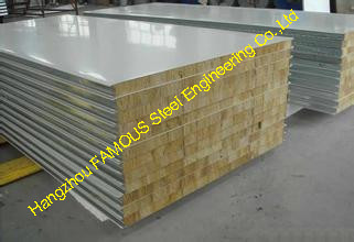 Corrugated Metal Roofing Sheets , Fire Rated Insulated Roofing Sheets