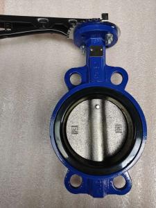 China chinese factory wholesaler pn16 Cast Iron Wafer type butterfly valve Electric Pneumatic Handle on sale