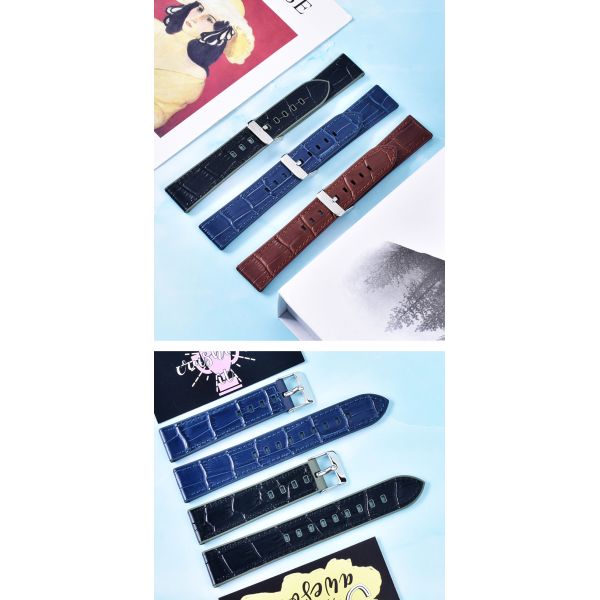 FKM Fluororubber Strap - Breathable Leather Texture