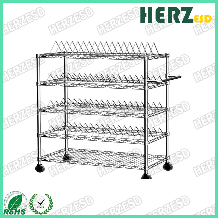 Chrome Plated Wire Shelf Rack Antistatic Warehouse Storage Shelf
