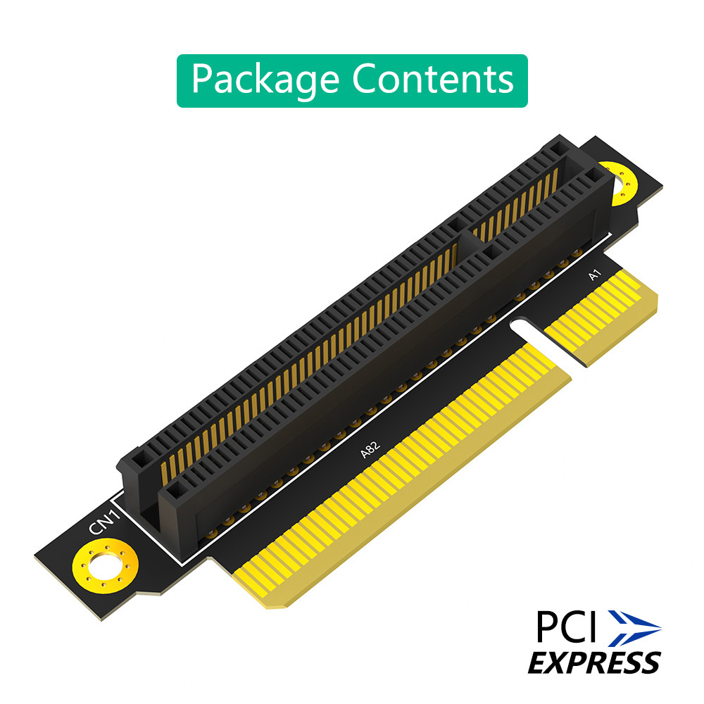 Reverse 90 Degree PCI-E 3.0 8X Slot To PCIe X8 Adapter Riser Card For 1U Server Case