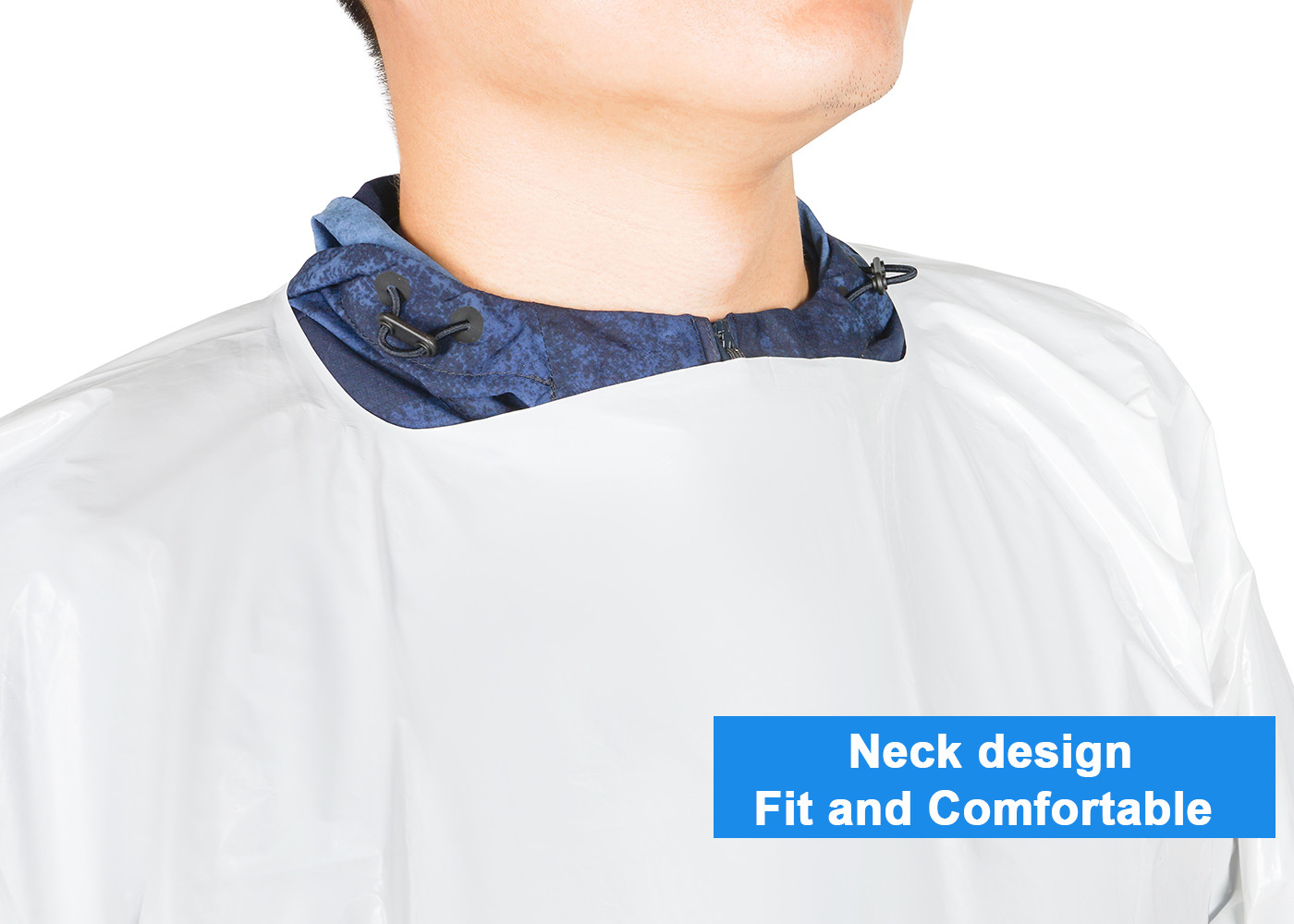 Waterproof Universal White Protective Non Sterile PE Isolation Aprons