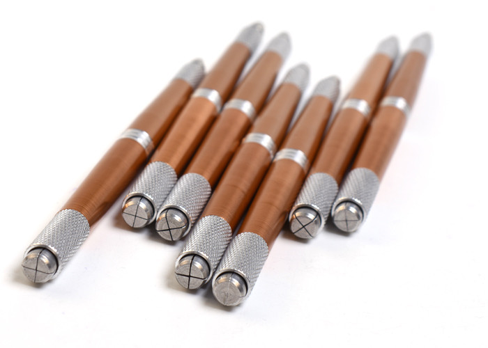 Lightweight Microblading Manual Pen 3 Needle Lock , Permanent Eyebrow Pen