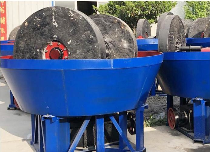 Wet Gold Wet Pan Mill Machine Double Wheel Pan Mill For Gold Selection