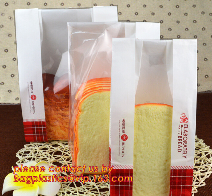 wax coated bag pe coated bag central strip window bag side window bags perforated bag crip hot bag grill/chicken bag
