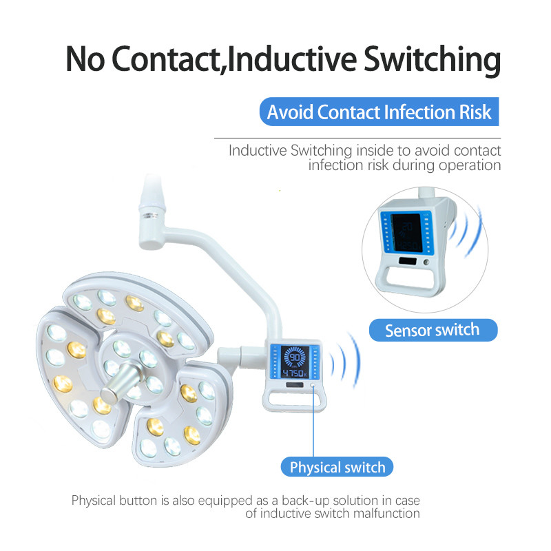 Hospital Veterinary Shadowless LED Ceiling Mounted Dental Implant Light