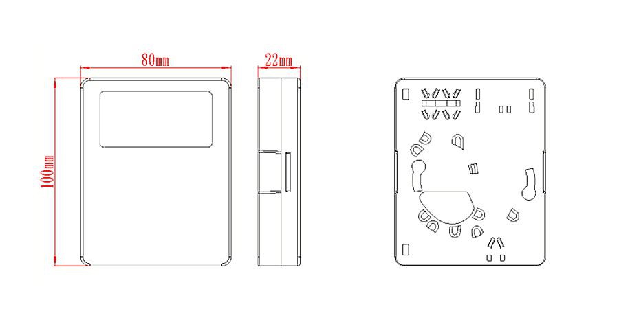 1 Core Fiber Wall Outlet Box / Fiber Termination Box For FTTH Networks