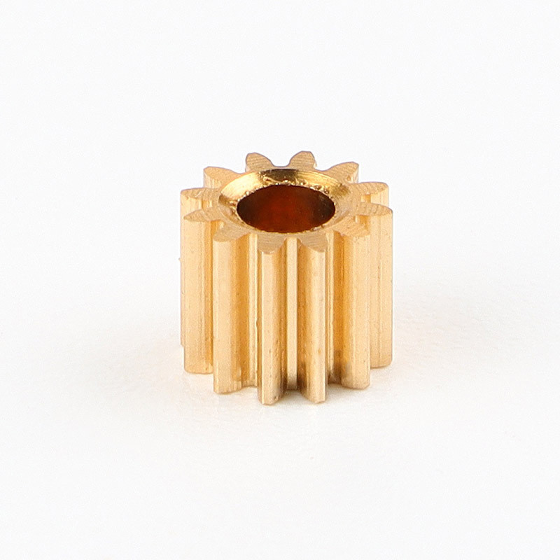 H62 Helical Gears 0.3-0.5mm Moulded Brass Gears Motor Teeth Gears For Motor Shafts
