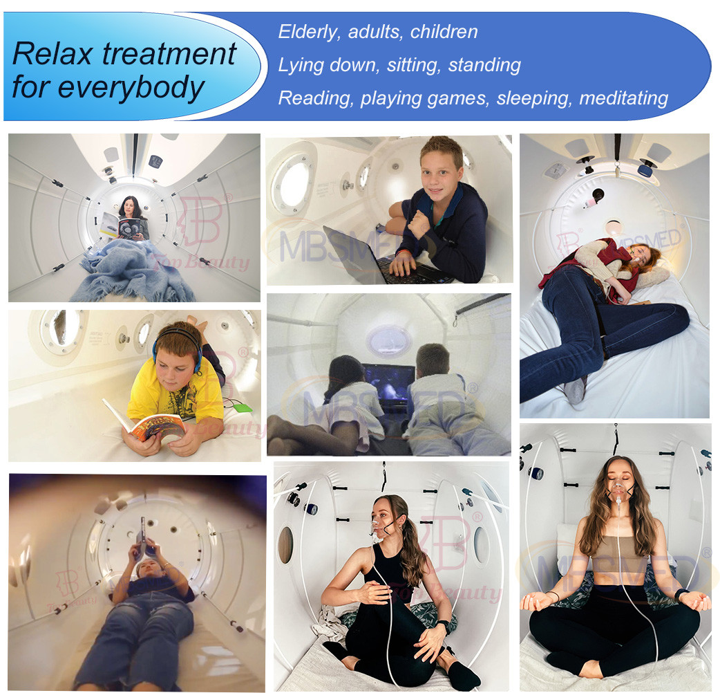 Medical HBOT 2.0 ATA O2 Oxygen Capsule Stroke Rehabilitation Sport Brain Injury Hbot Hyperbaric Oxygen Chamber