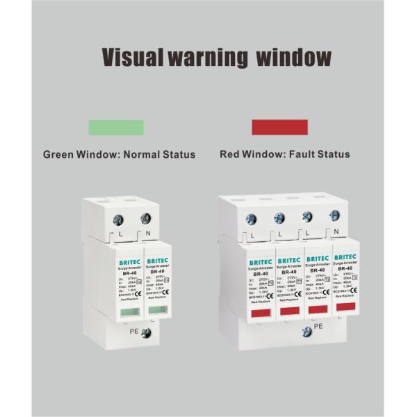BR-20 3P+1 20kA Surge Protection Device Spd Earthing surge protection Lightning Arrester thunder protector three phase power surge protector SPD