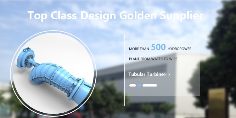 Pit Type Horizontal Tubular Water Turbine For Hydro Power Plants High Efficiency
