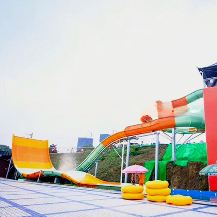 Large Aqua Park Equipment Fiberglass Water Slide (2 Players)