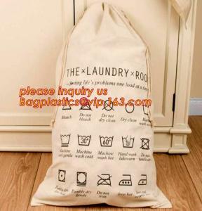 Buy cheap Custom printed nylon canvas biodegradable baby 100% organic cotton laundry bag,large cotton drawstring laundry bag pack product