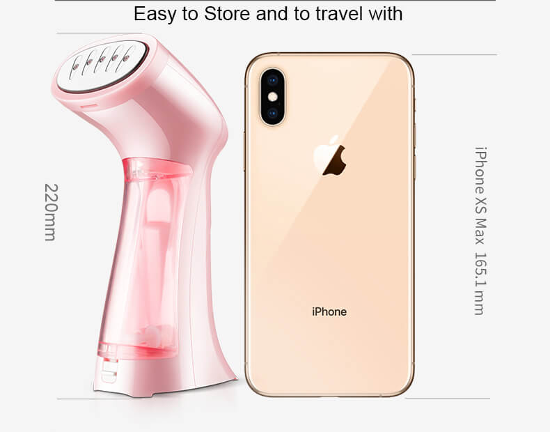 220ml Water Tank Capacity Mini Portable Handheld Garment Steamer for Home and Travel