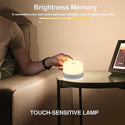 Dimmable DC6V 5000K Touch Sensor Bedside Lamp For Kids Children Adult