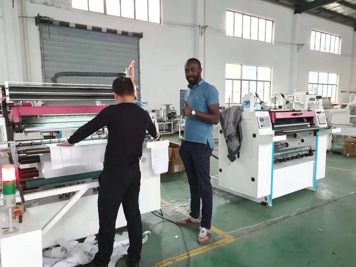 210m/Min Medical Record Paper Roll Slitter Rewinder 3t Load